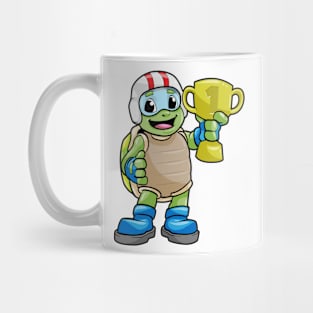 Turtle as Champion with Trophy Mug